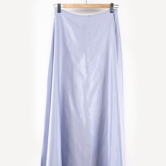 Vintage Jessica McClintock, lavender satin skirt